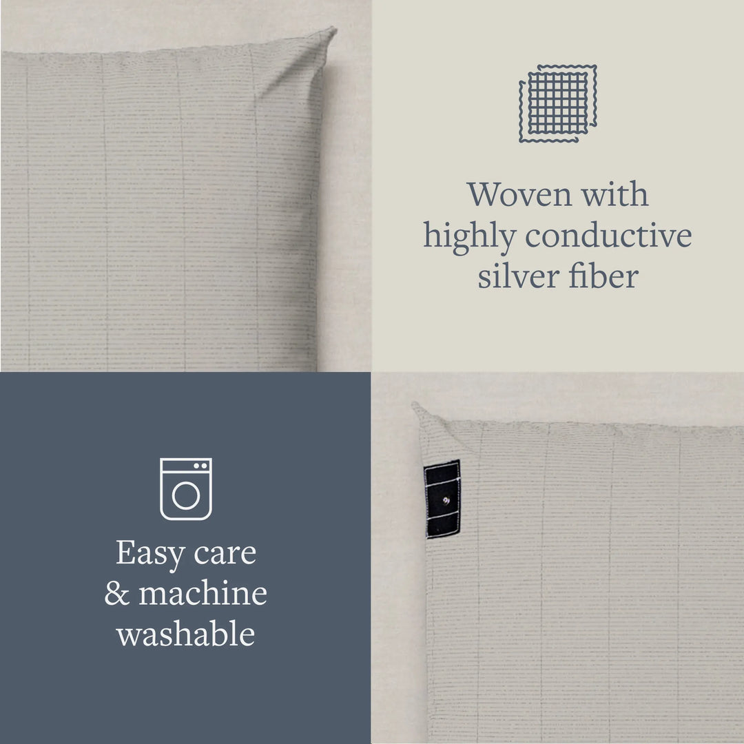 Grounding Pillowcase Silver Thread
