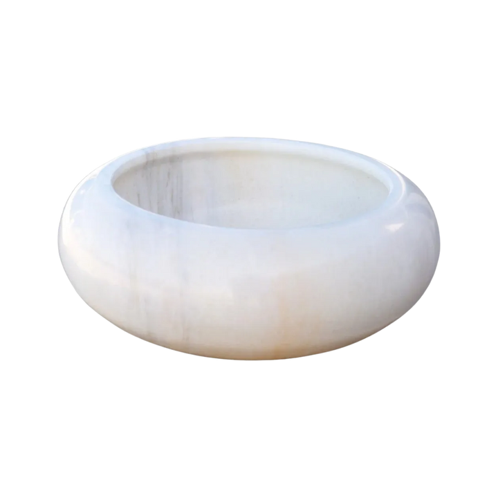 Carrara White Marble Vessel Sink