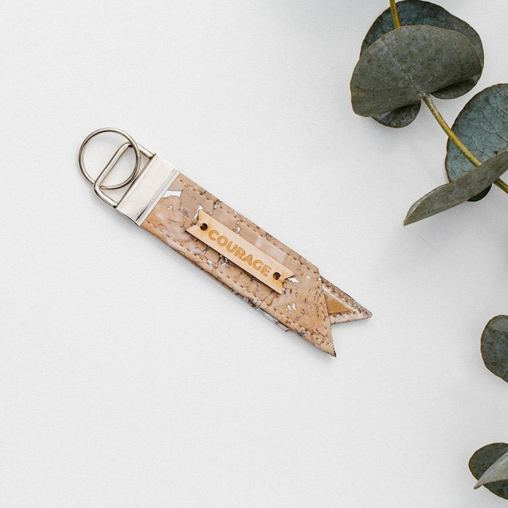 Upcycled Cork Luggage Tag, Water-Resistant, 4.5"