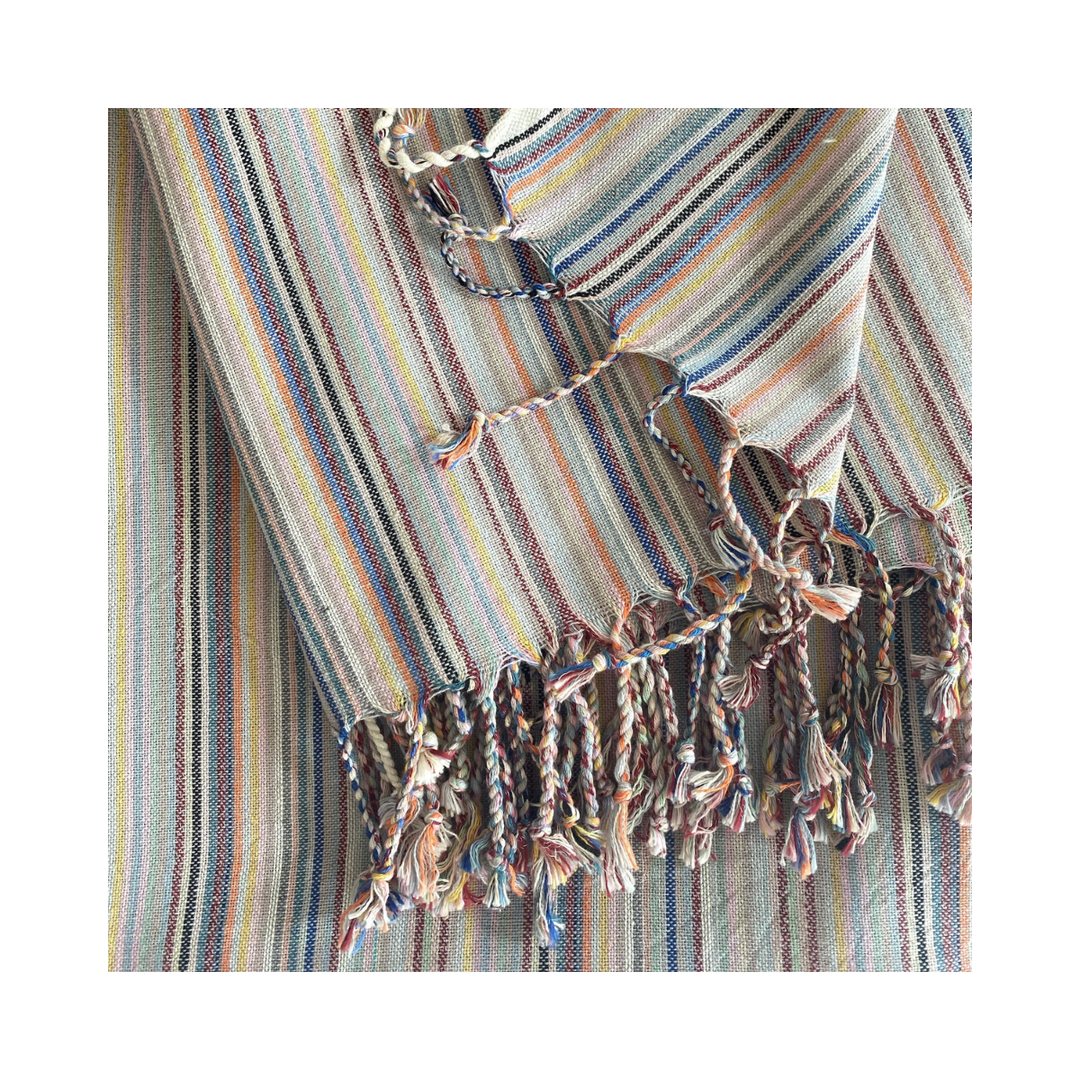 Casablanca Beige Turkish Throw Blanket