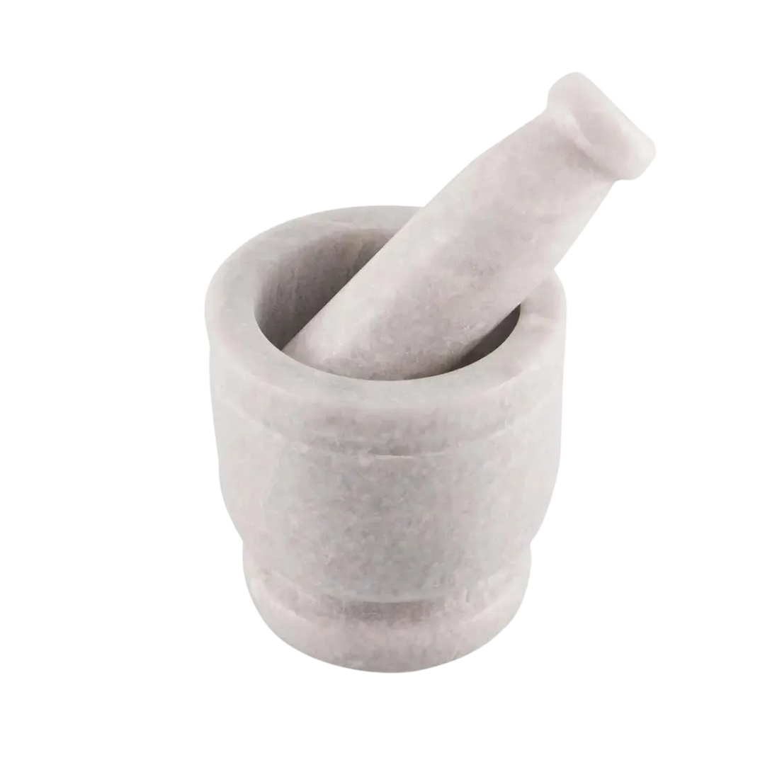 Cassia Marble Mortar Pestle Set