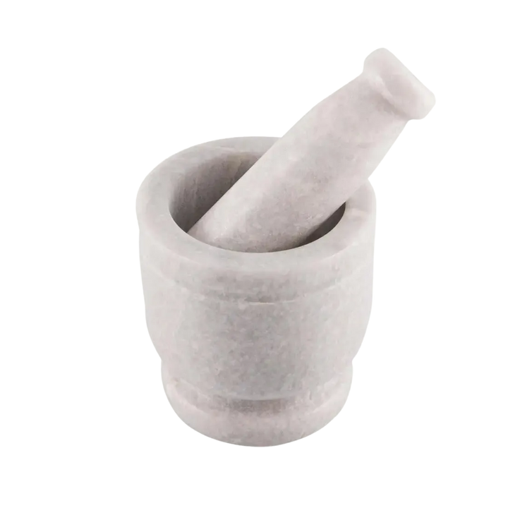 Cassia Marble Mortar Pestle Set