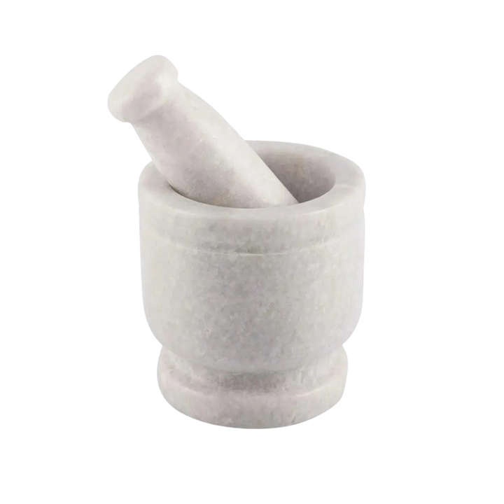 Cassia Marble Mortar Pestle Set