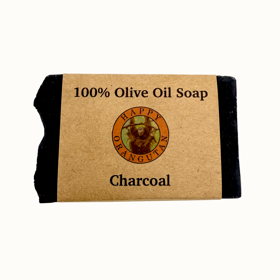 Handcrafted Charcoal &amp; Pure Olive Oil Bar Soap, 3.75 oz
