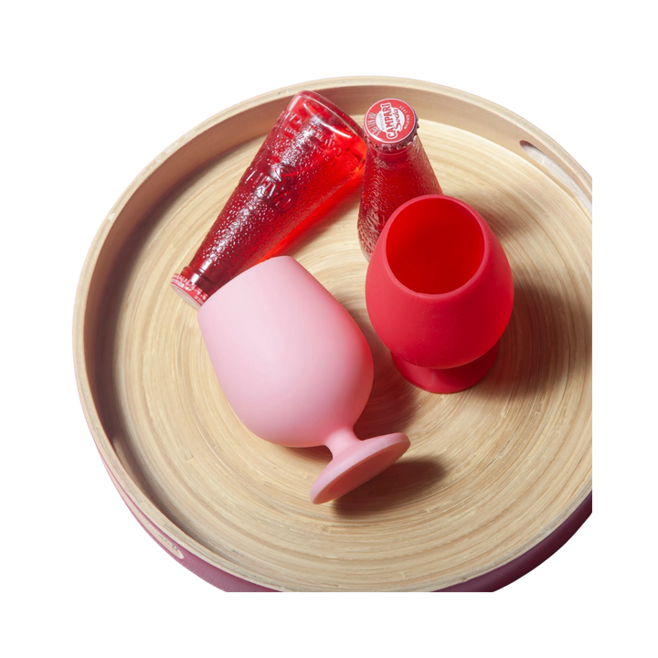 Cherry Blush Silicone Wine Glass