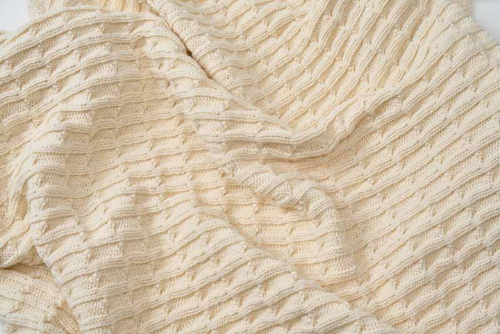 Organic Soft-Knit Cotton Baby Throw Blanket