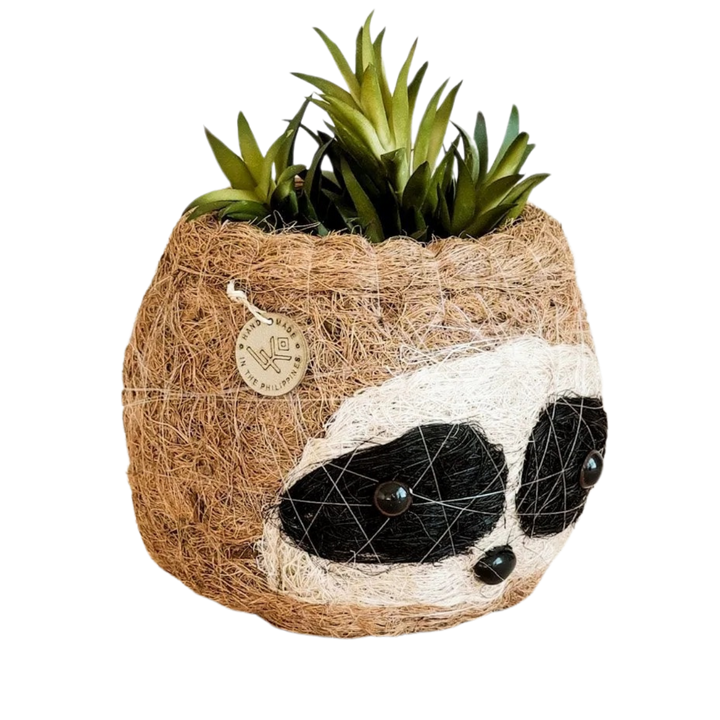 Coco Coir Sloth Planter Natural