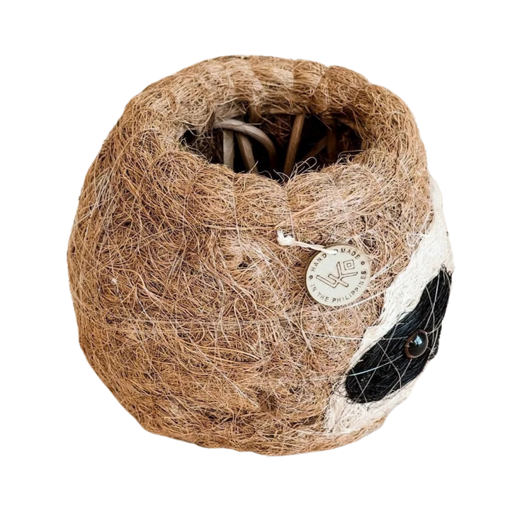 Coco Coir Sloth Planter Natural