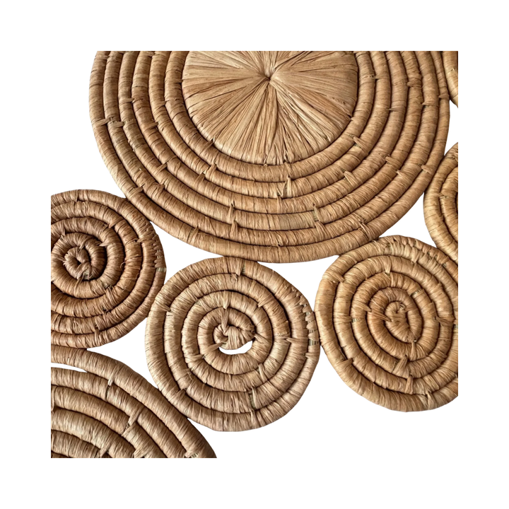 Coiled Raffia Wall Table Runner