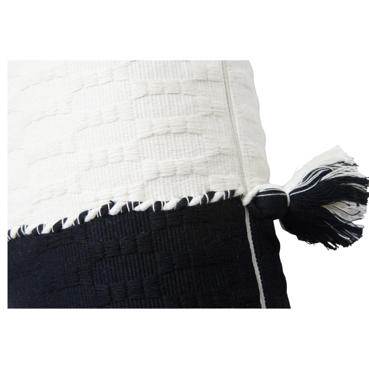 Colorblock Cotton Throw Pillow