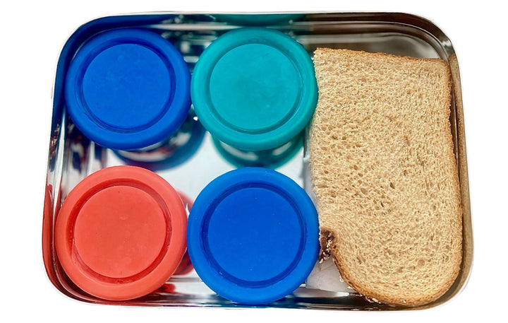 Plastic-Free Steel Bento Food Storage Box, 8 Ct.
