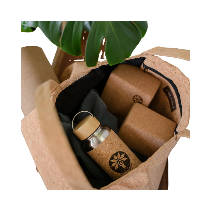 Cork Yoga Tote Bag