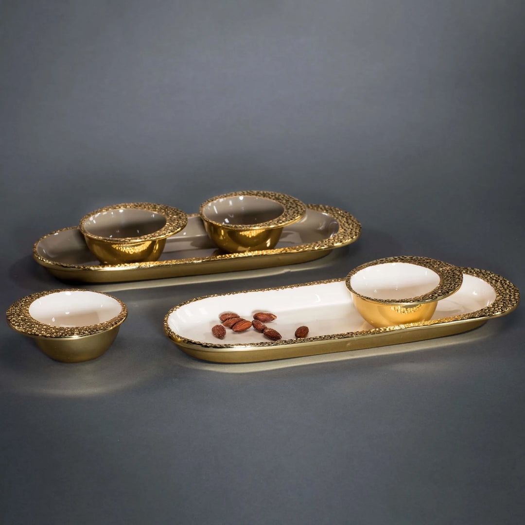 Cosmos Enamel Aluminum Snack Bowl