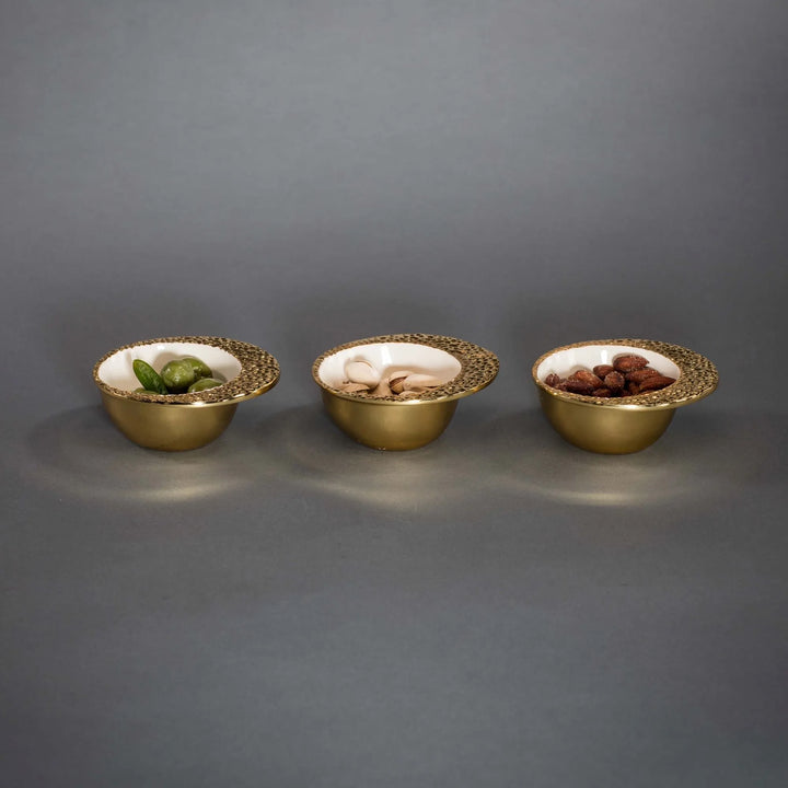 Cosmos Enamel Aluminum Snack Bowl