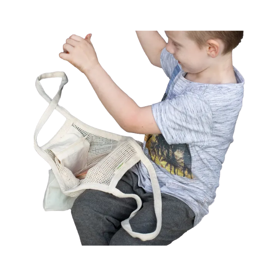 Cotton Mesh Market Tote