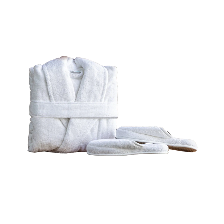 Cotton Robe &amp; Slipper Set