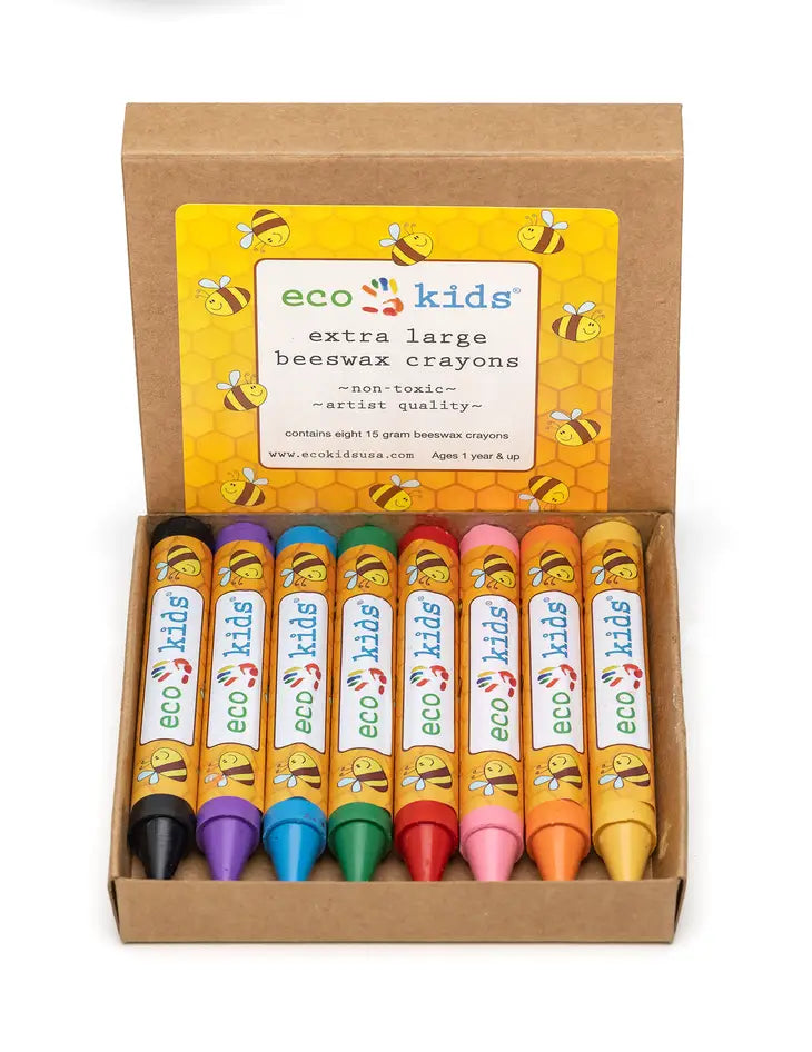 Compostable Beeswax XL Crayons for Kids