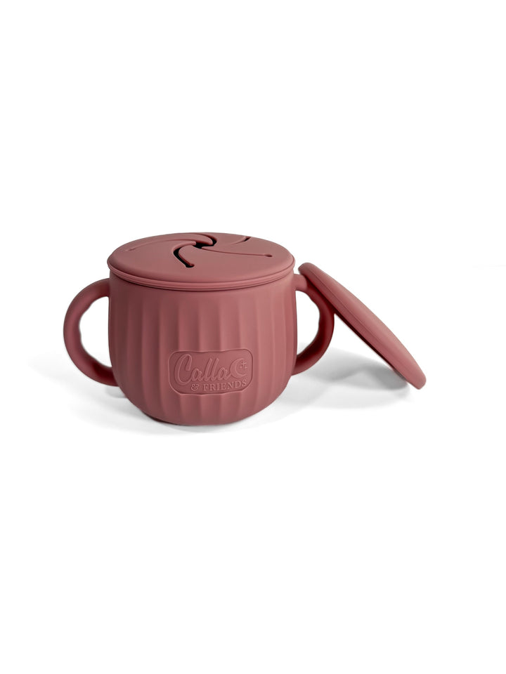 Non-Toxic Silicone Toddler Snack Cup with Lid