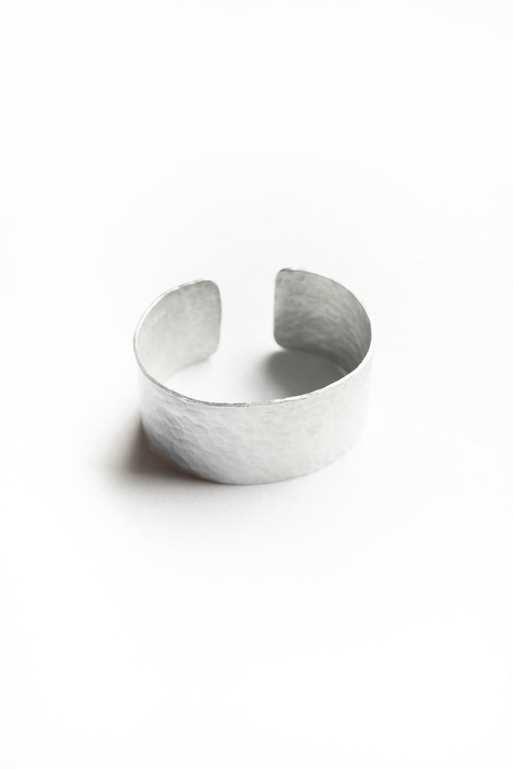 Handcrafted Recycled Aluminum Adjustable Cuff