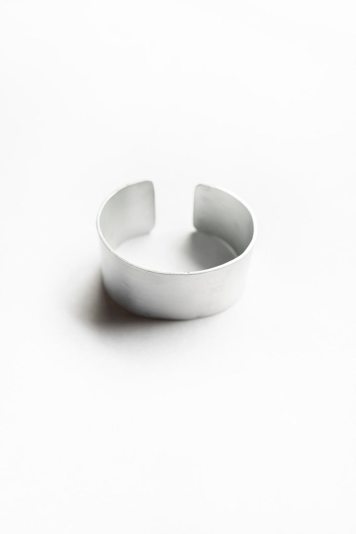 Handcrafted Recycled Aluminum Adjustable Cuff
