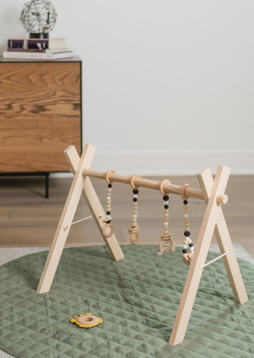 Non-Toxic Wood Baby Gym &amp; Sensory Activity Toy Set