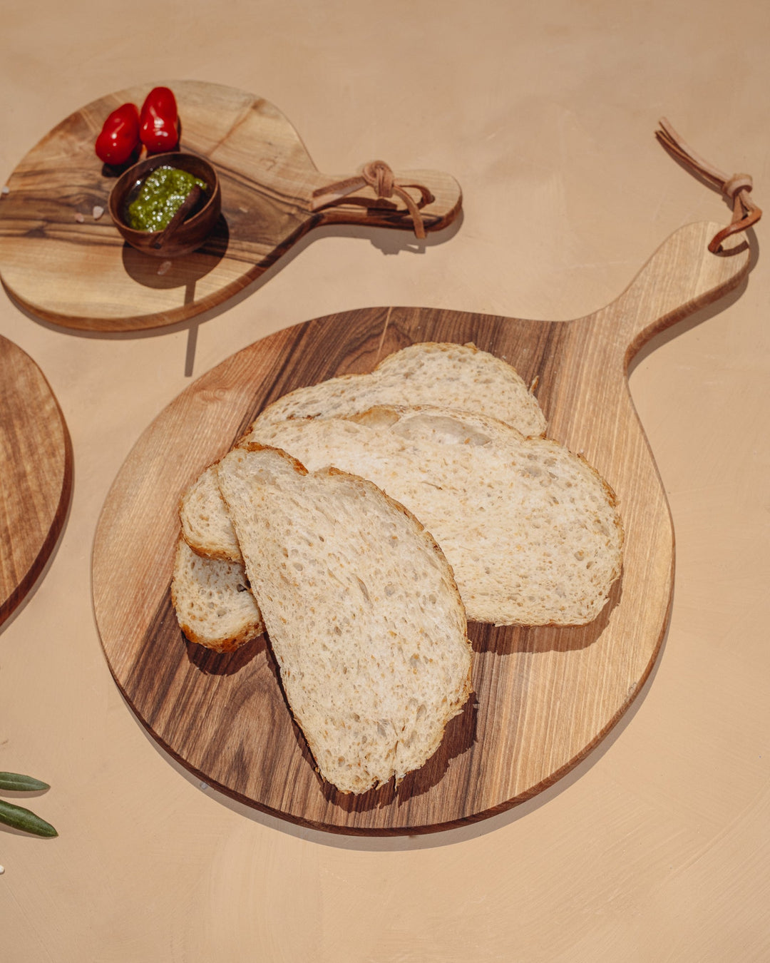 Handcrafted Walnut Round Cutting Board Set, 3 Ct.