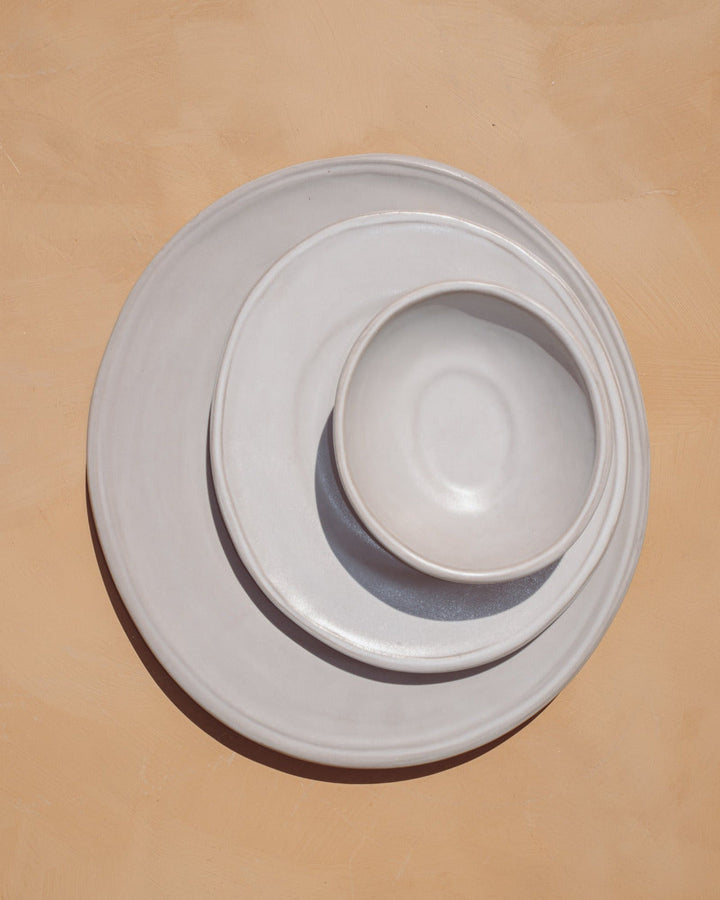 Handcrafted Ceramic Cloud Oval Dinnerware Bowl, 4 Ct.