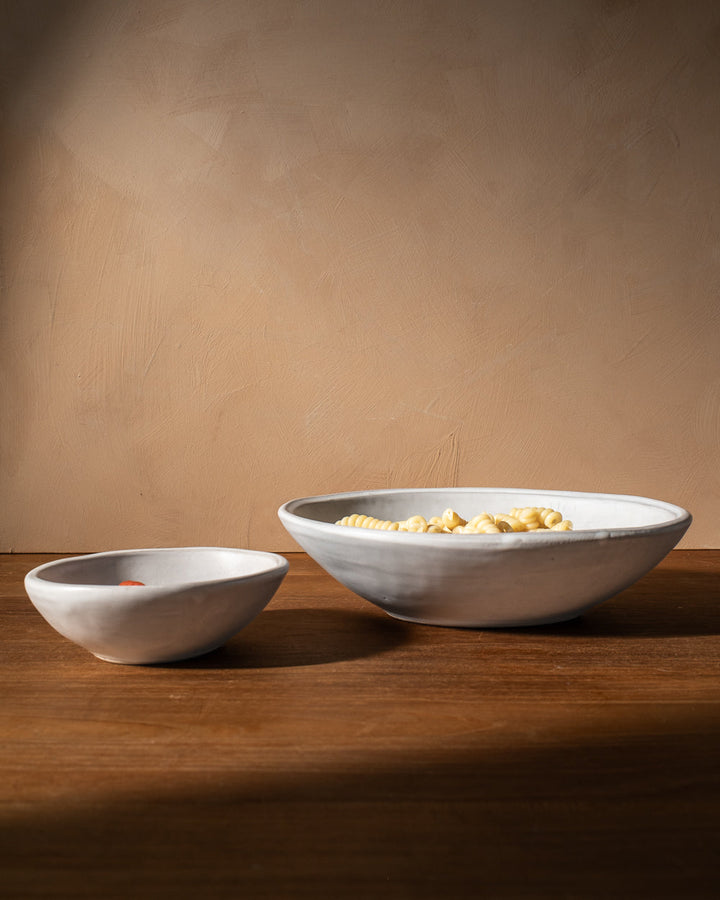 Handcrafted Ceramic Cloud Oval Dinnerware Bowl, 4 Ct.