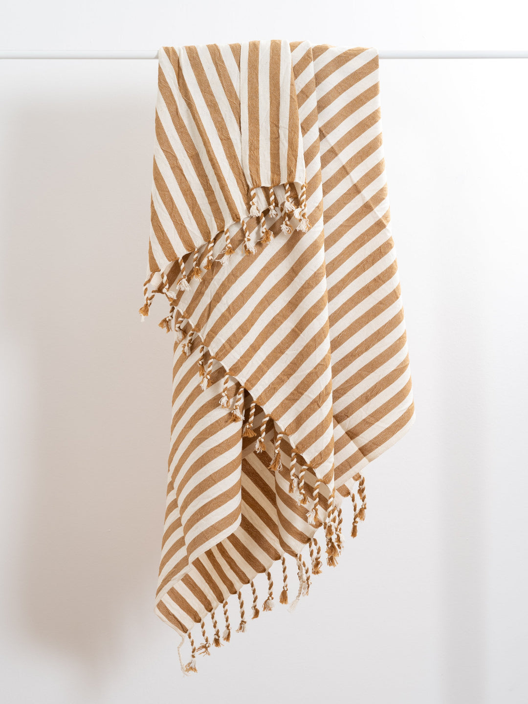 Handcrafted Turkish Cotton Beach Towel, Biscotto