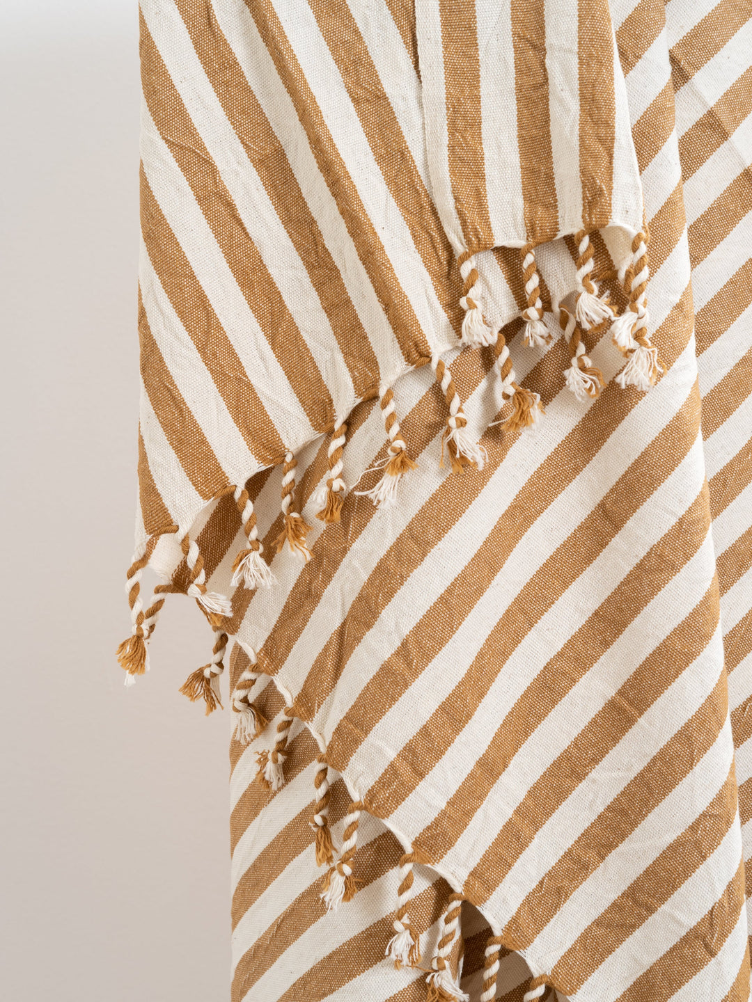 Handcrafted Turkish Cotton Beach Towel, Biscotto