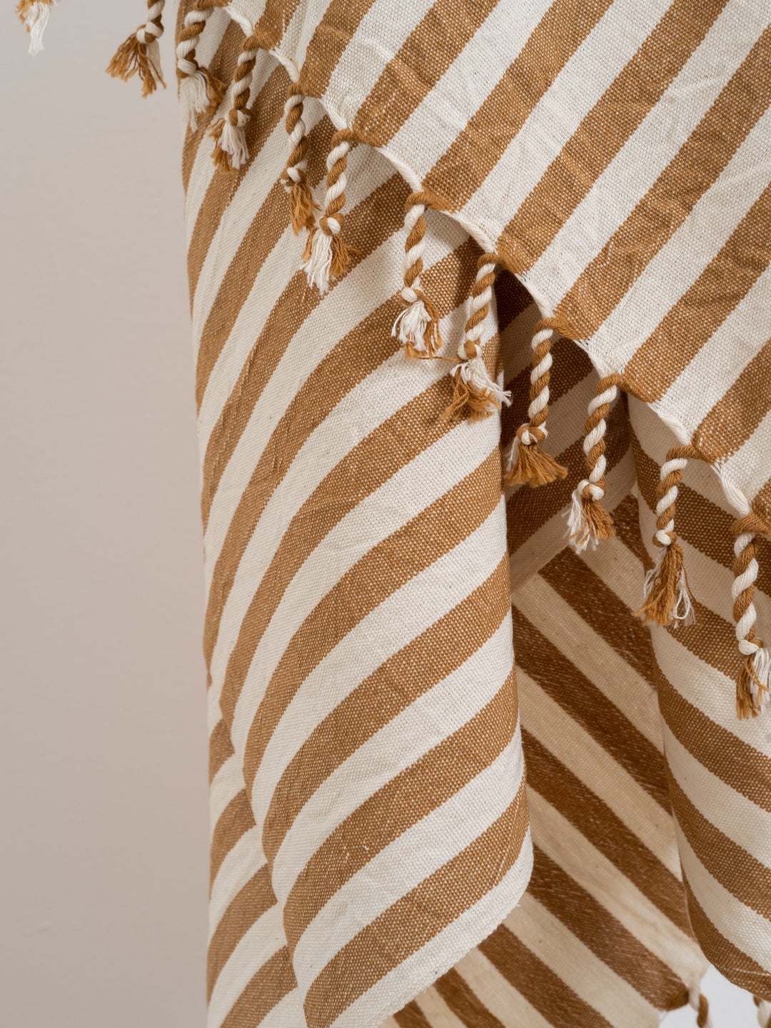 Handcrafted Turkish Cotton Beach Towel, Biscotto