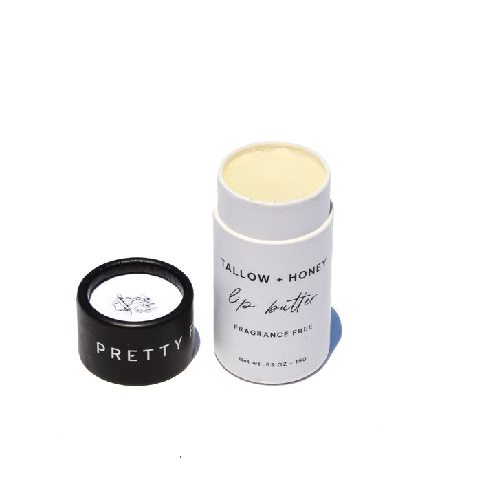 Organic Grass-Fed Tallow &amp; Honey Lip Butter, 1 oz.