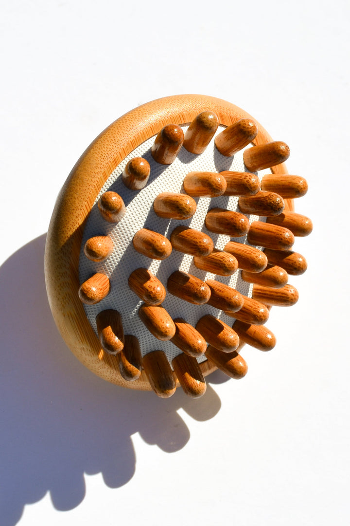Biodegradable Bamboo Scalp Massager, 4" x 3.5"