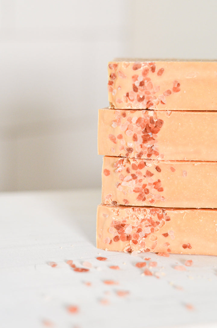 Handcrafted Probiotic Goat Milk &amp; Pink Salt Bar Soap, 4.5 oz.