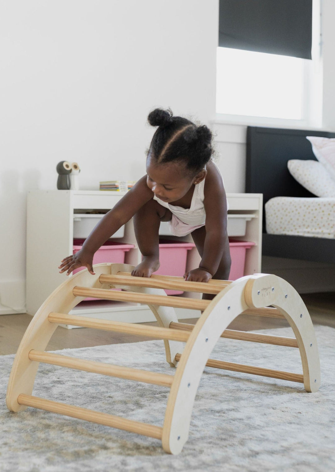 Foldable Wood Montessori Climbing Arch for Kids