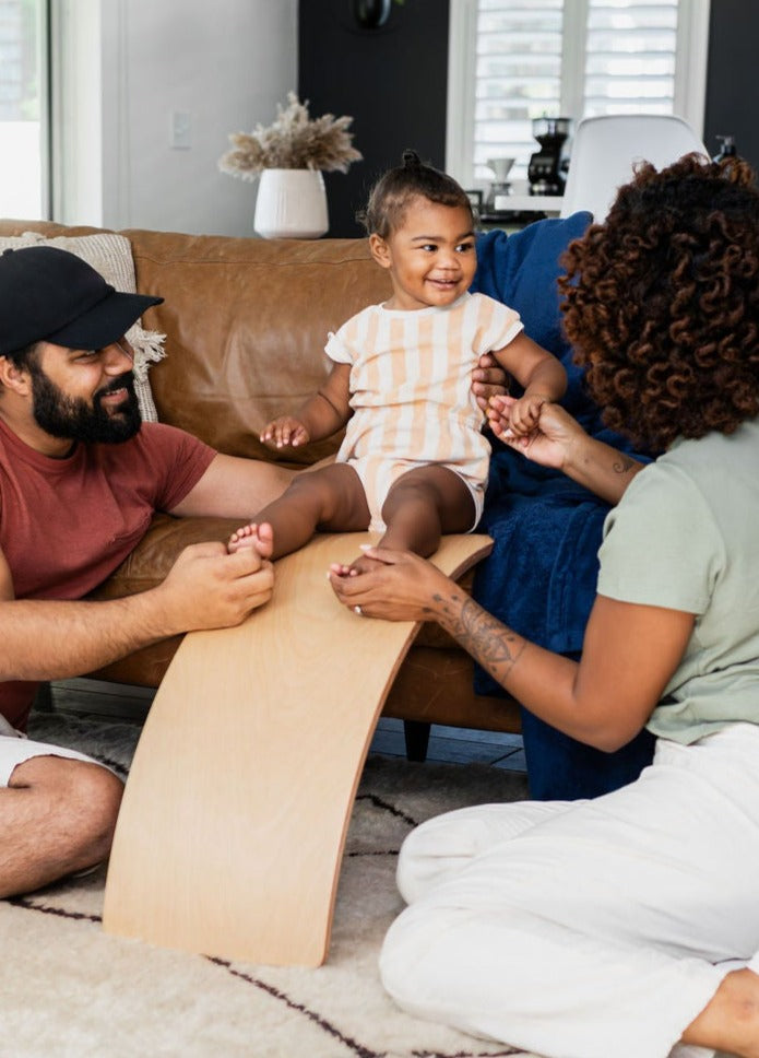 Natural Wood Kids Balance Board, Plastic-Free
