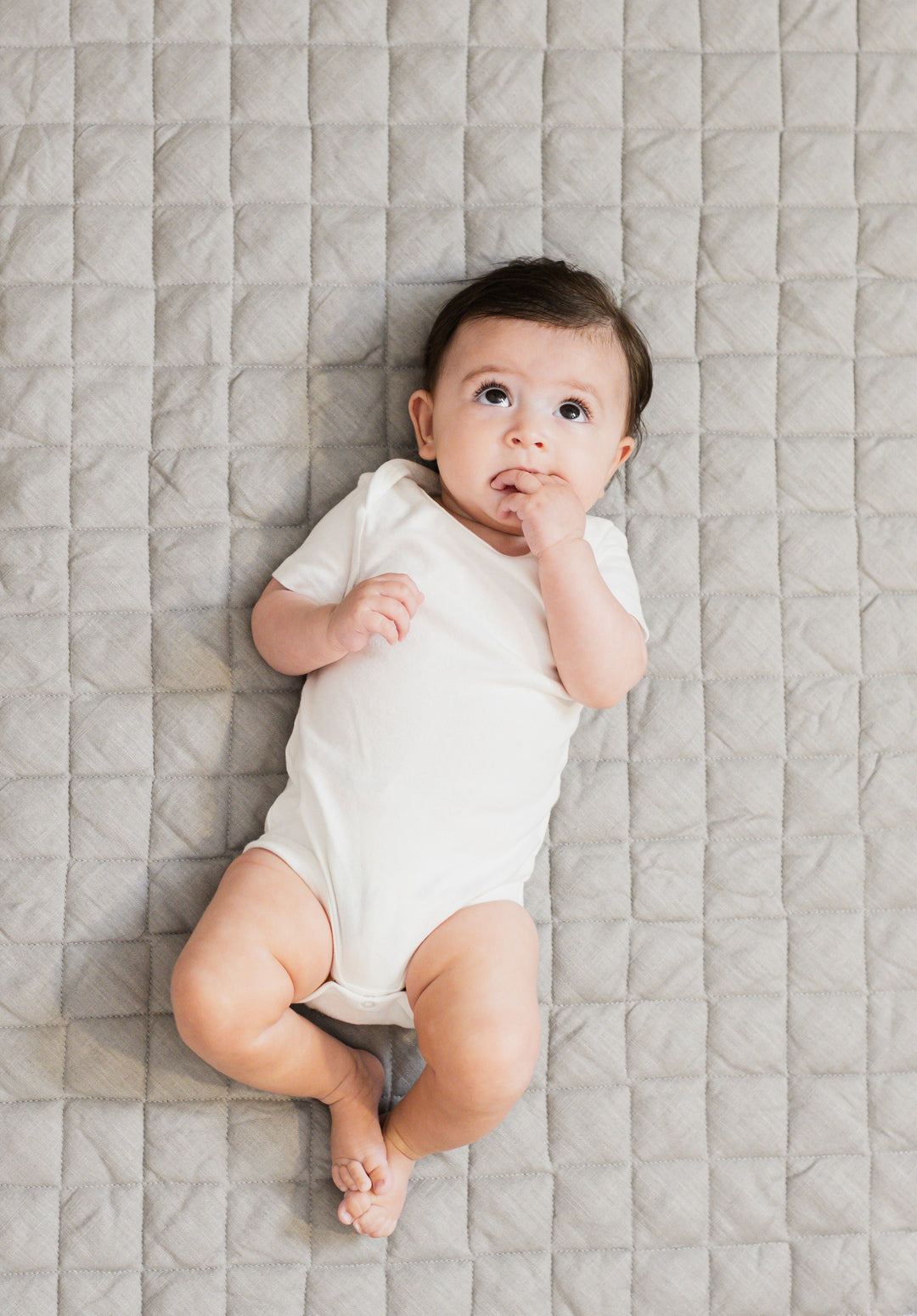 Pure Linen Triple-Padded Round Baby Play Mat