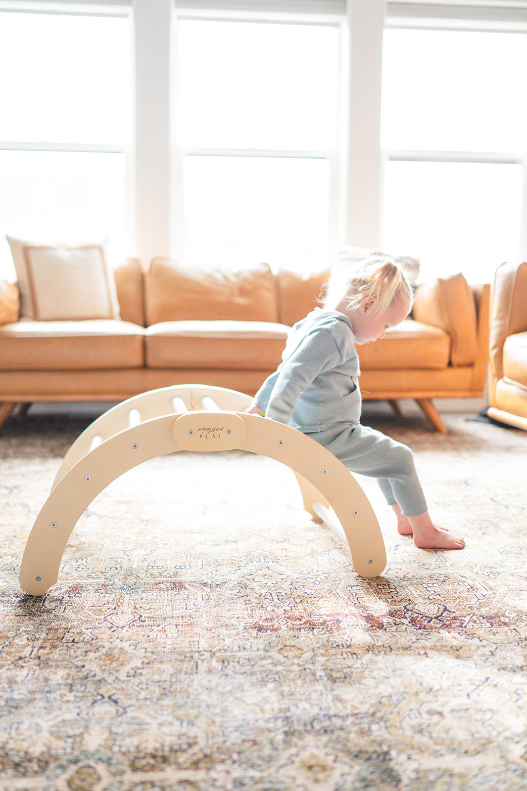 Foldable Wood Montessori Climbing Arch for Kids