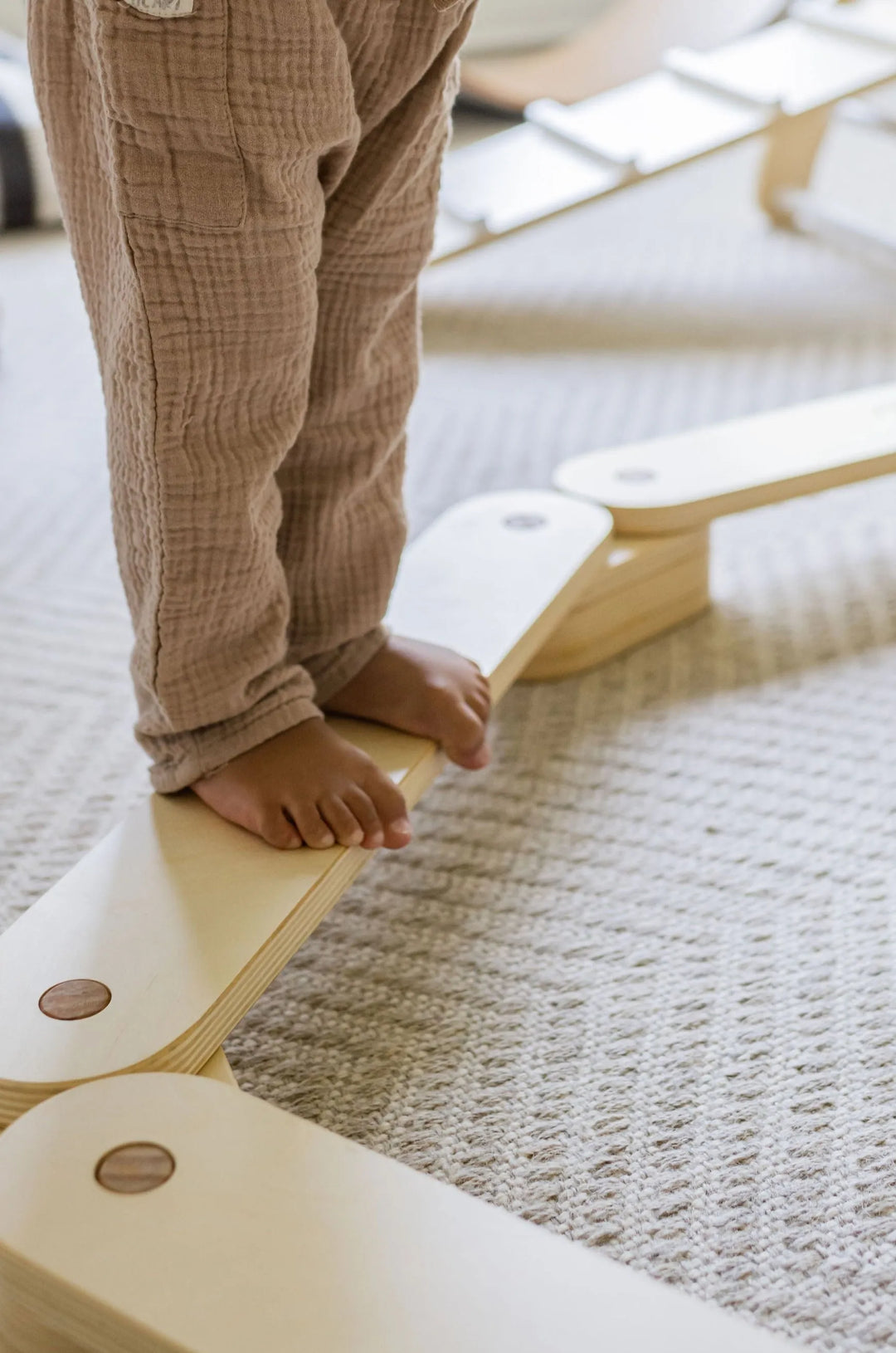 Kids Wooden Balance Beam Set