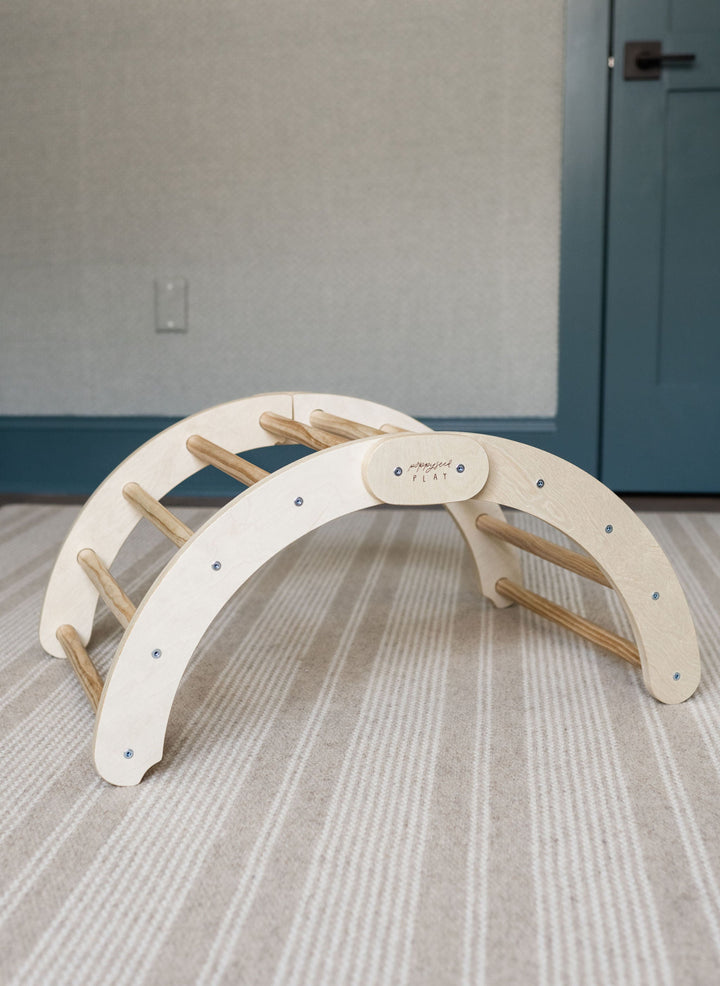 Foldable Wood Montessori Climbing Arch for Kids