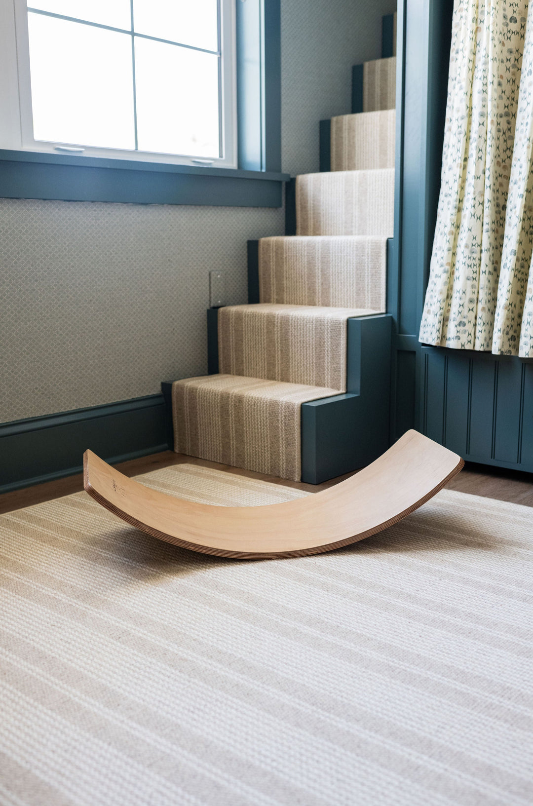 Natural Wood Kids Balance Board, Plastic-Free