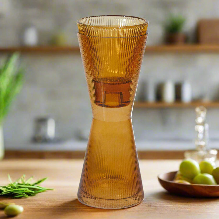 Handcrafted Borosilicate Glass Carafe &amp; Tumbler Set