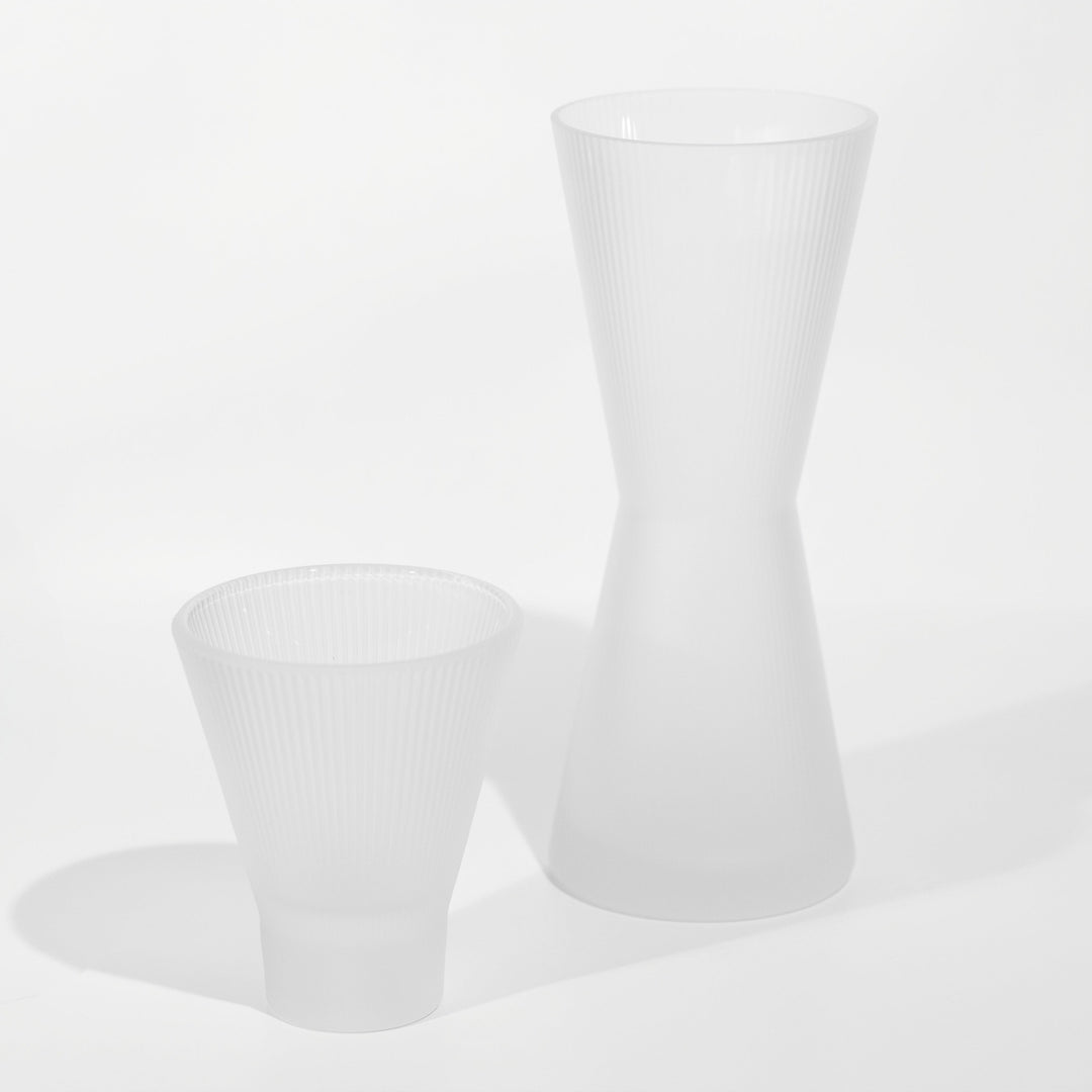 Handcrafted Borosilicate Glass Carafe &amp; Tumbler Set