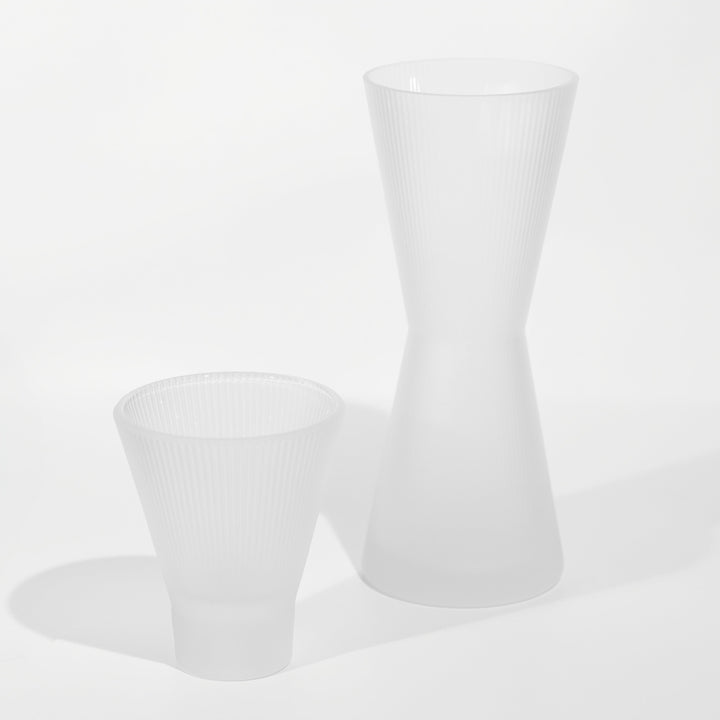 Handcrafted Borosilicate Glass Carafe &amp; Tumbler Set