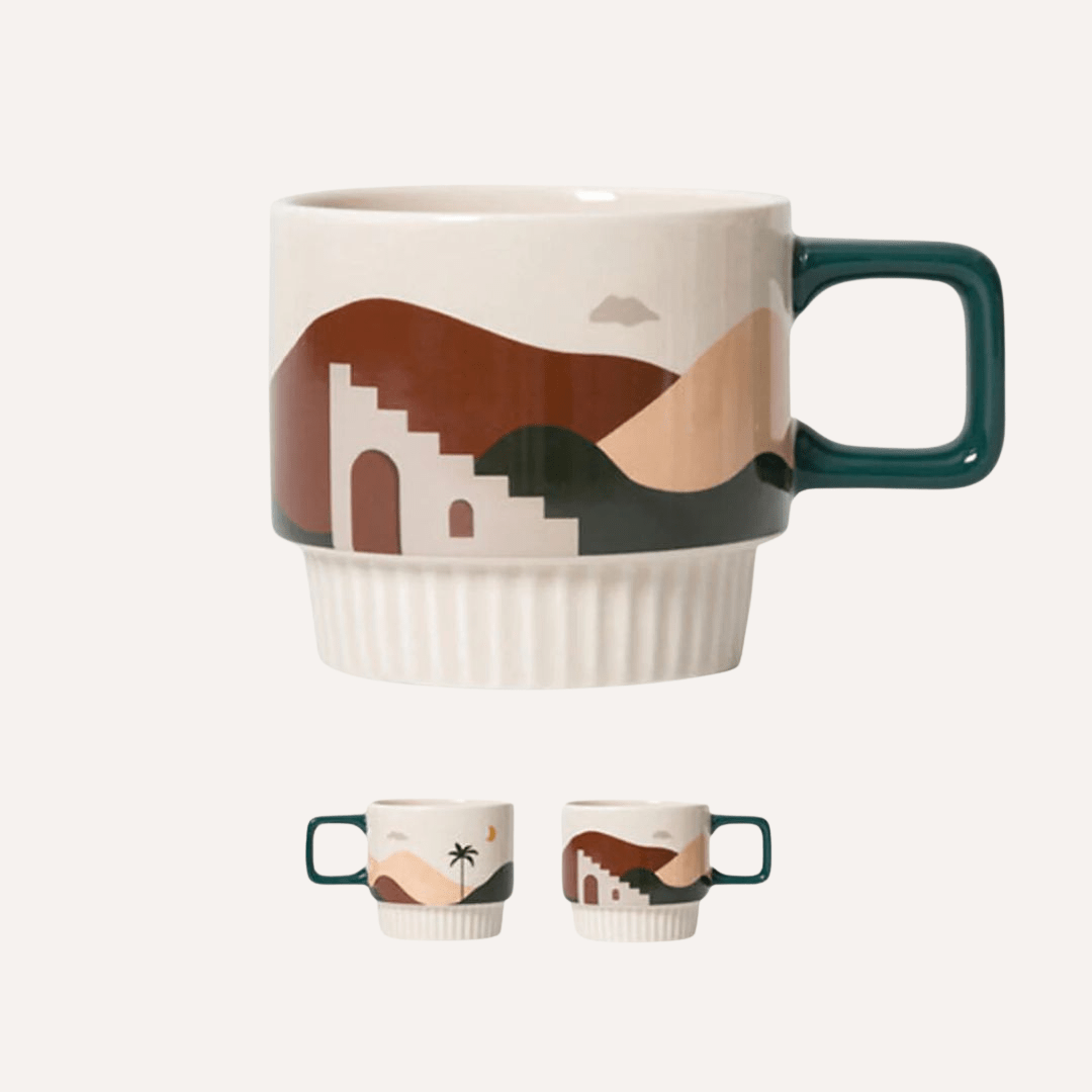 Handcrafted Ceramic Artisan Mug, Desert Vibe