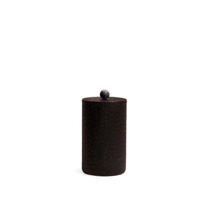 Handcrafted Acacia &amp; Marble Food Canister, 5" x 9"