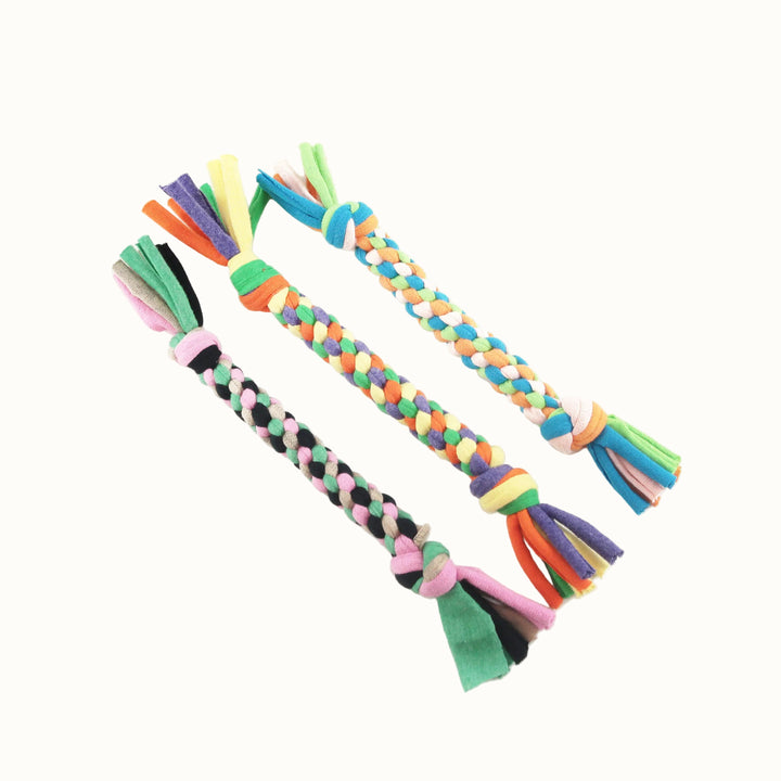 Upcycled T-Shirt Tug Dog Toy, Multi-Size