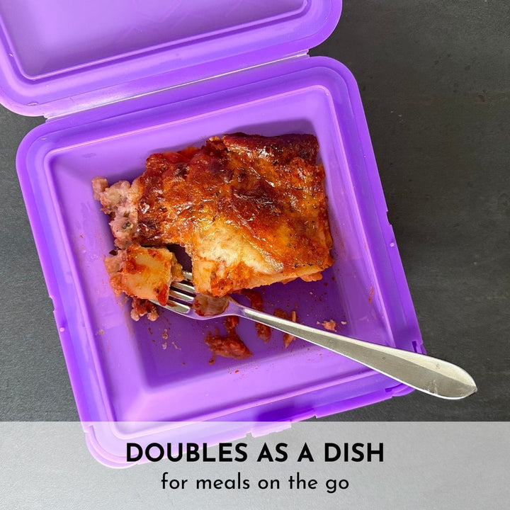 Non-Toxic FDA Silicone Snap-Close Food Container, XL