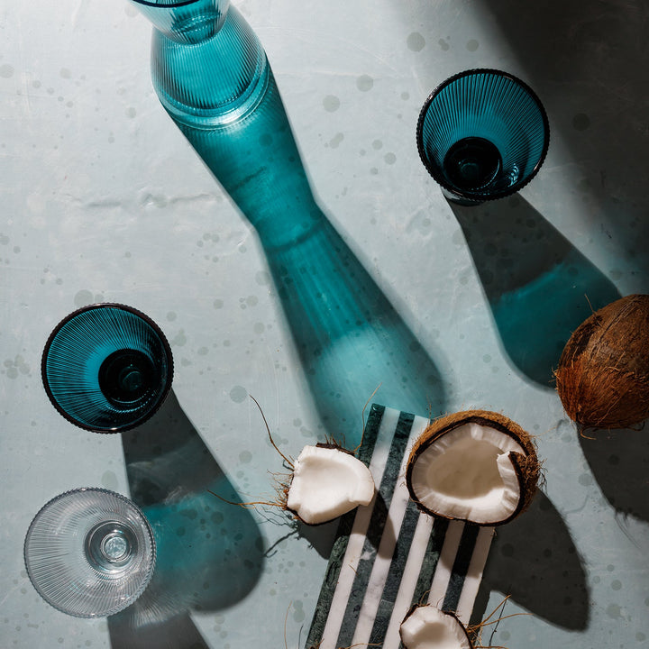 Handcrafted Borosilicate Glass Carafe &amp; Tumbler Set