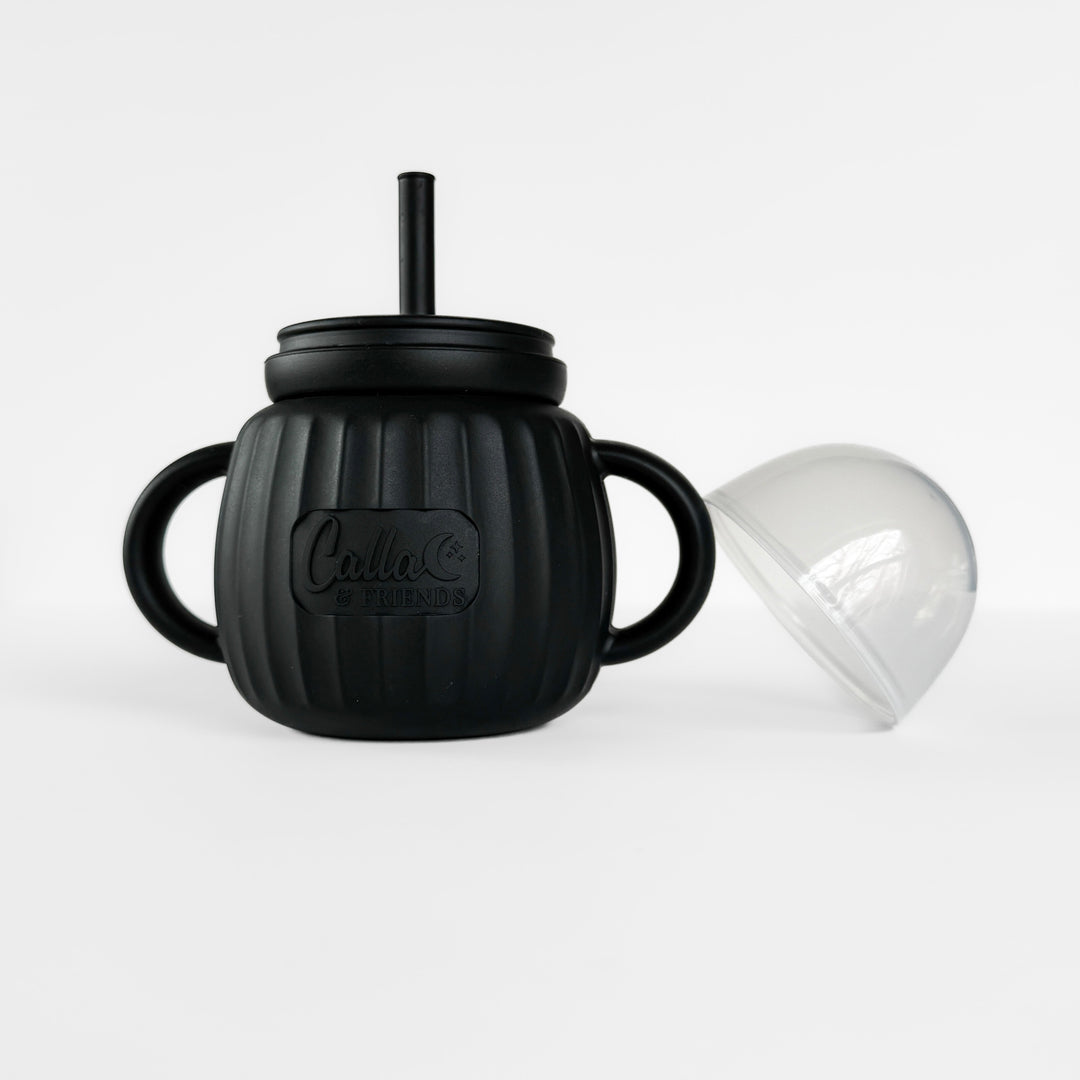 Non-Toxic Silicone Toddler Sippy Cup with Handles, 7 oz.